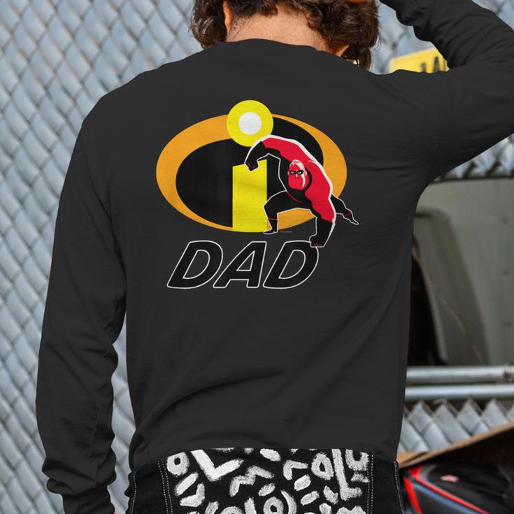Disney And Pixar's The Incredibles Mr Incredible Dad Family Long Sleeve T-Shirt Back Print