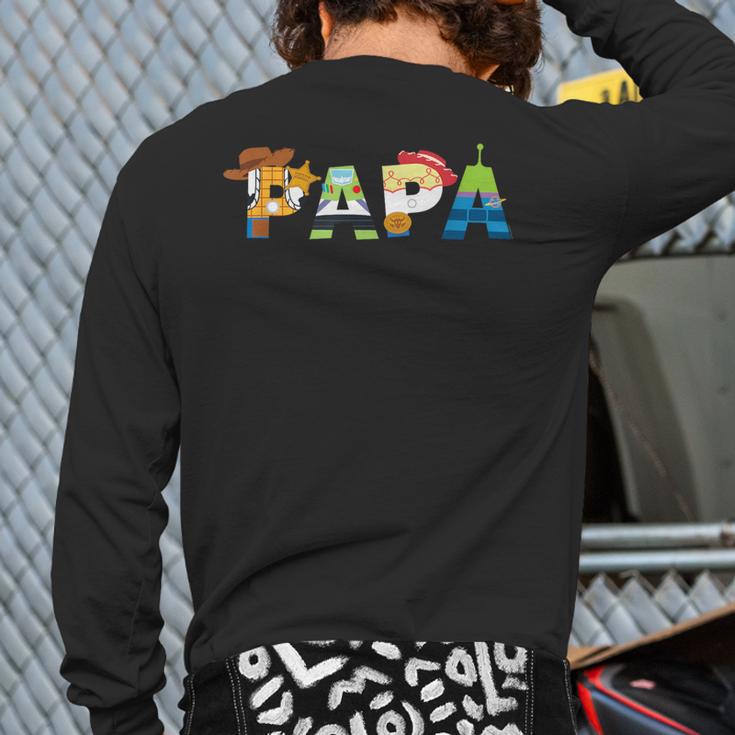 Disney And Pixar’s Toy Story Papa Father’s Day Dad Birthday Long Sleeve T-Shirt Back Print