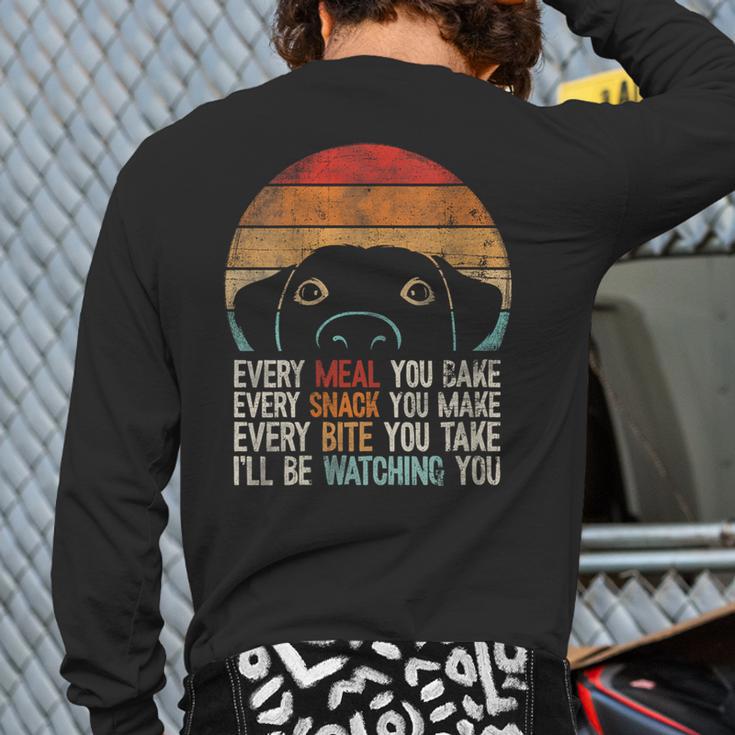 Dog Lover Dog Humor Dog Mom Dog Dad Long Sleeve T-Shirt Back Print