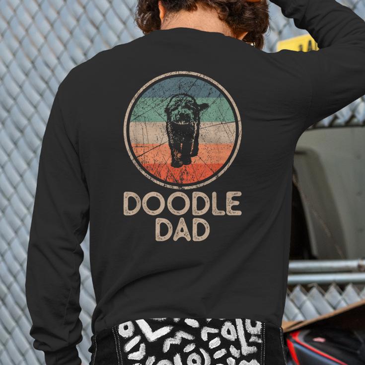 Doodle Dog Vintage Doodle Dad Small Long Sleeve T-Shirt Back Print