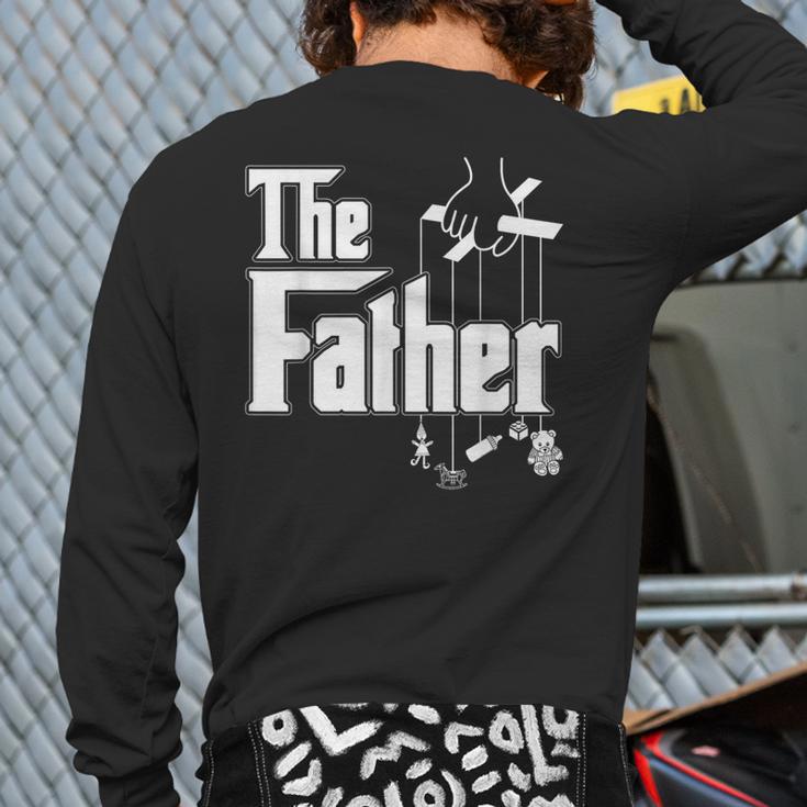 The Father New Daddy Expecting Baby T-Shirt Long Sleeve T-Shirt Back Print