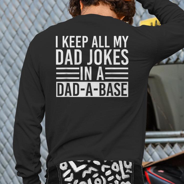 Father's Day Nerd Programmer Dad Jokes Long Sleeve T-Shirt Back Print