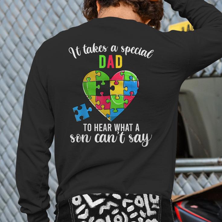 Fun Heart Puzzle Shirts Dad Autism Awareness Family Support Long Sleeve T-Shirt Back Print Fun Heart Puzzle Shirts Dad Autism Awareness Family Support Long Sleeve T-Shirt Back Print