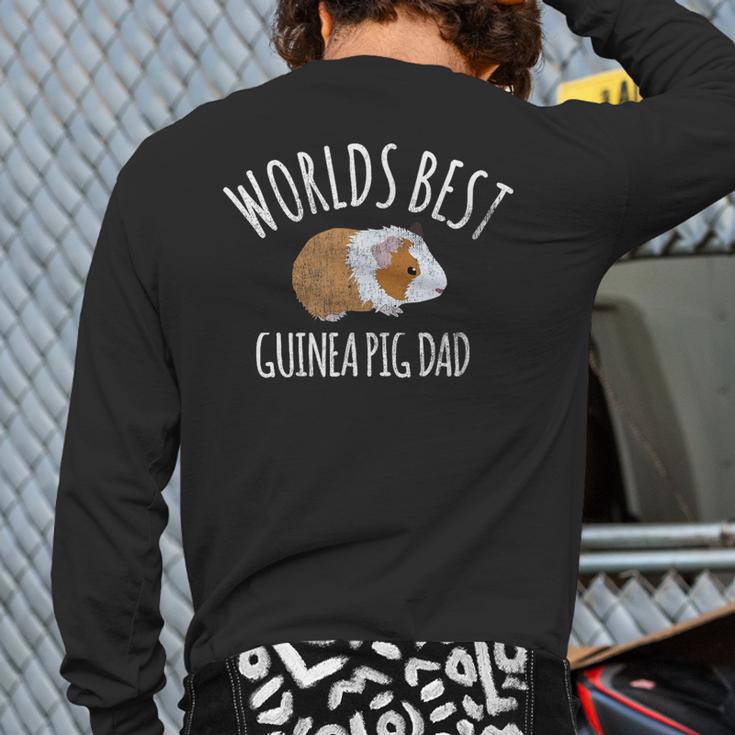 Guinea Pig Apparel Men Boys Worlds Best Guinea Pig Dad Gift Long Sleeve T-Shirt Back Print