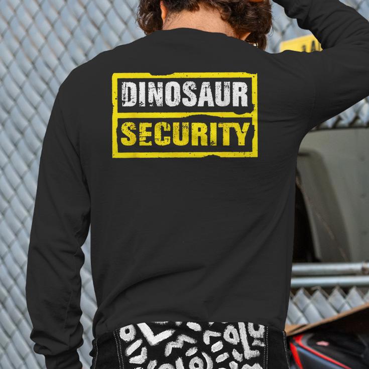 Halloween Adult Costume Dinosaur Security Dad Mom Long Sleeve T-Shirt Back Print Halloween Adult Costume Dinosaur Security Dad Mom Long Sleeve T-Shirt Back Print