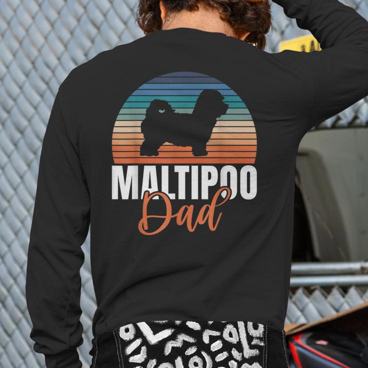 Maltipoo Dad Long Sleeve T-Shirt Back Print