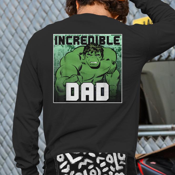 Marvel Comics Avengers Father's Day Hulk Incredible Dad Long Sleeve T-Shirt Back Print