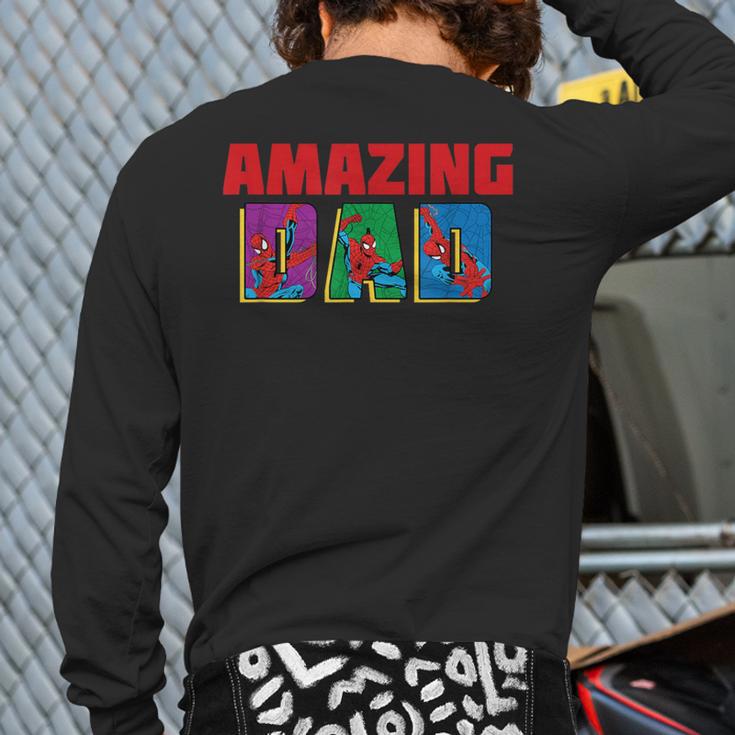 Marvel Spider-Man Amazing Dad Birthday Father’s Day Long Sleeve T-Shirt Back Print