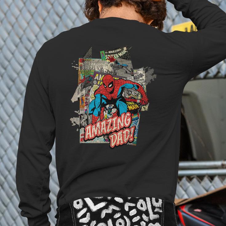 Marvel Spider-Man Amazing Dad Father's Day Long Sleeve T-Shirt Back Print