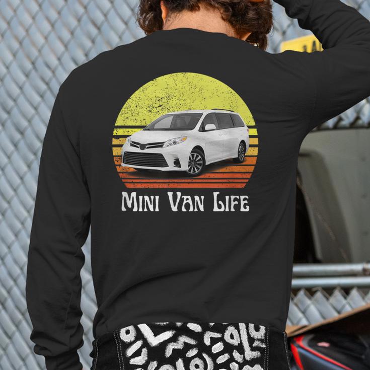 Mini Van Life Soccer Mom Dad Parent For Parents Long Sleeve T-Shirt Back Print