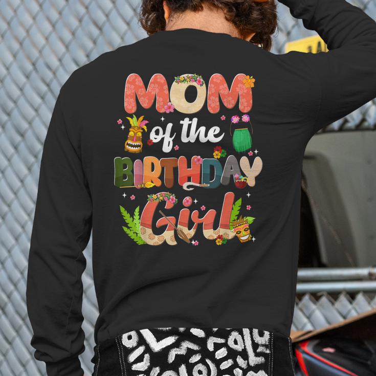 Mom And Dad Birthday Girl Matching Family Party Decorations Long Sleeve T-Shirt Back Print