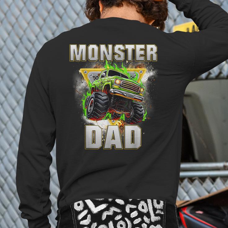 Monster Truck Dad Monster Truck Are My Jam Adults Kids Long Sleeve T-Shirt Back Print