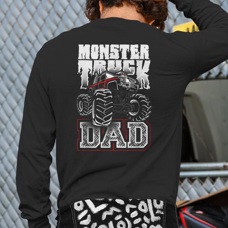 Monster Truck Dad Tshirt Long Sleeve T-Shirt Back Print