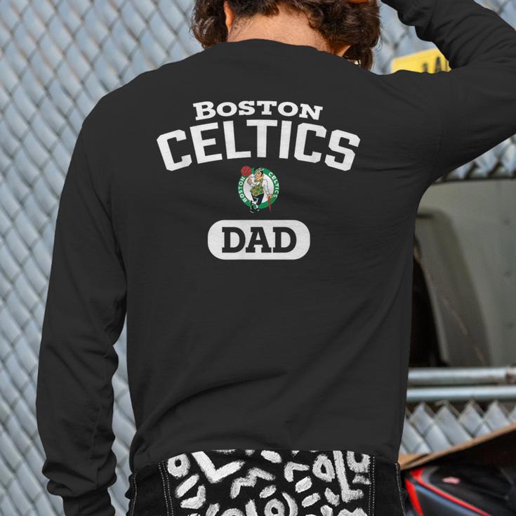NBA Boston Celtics Dad Arched Team Logo Long Sleeve T-Shirt Back Print NBA Boston Celtics Dad Arched Team Logo Long Sleeve T-Shirt Back Print