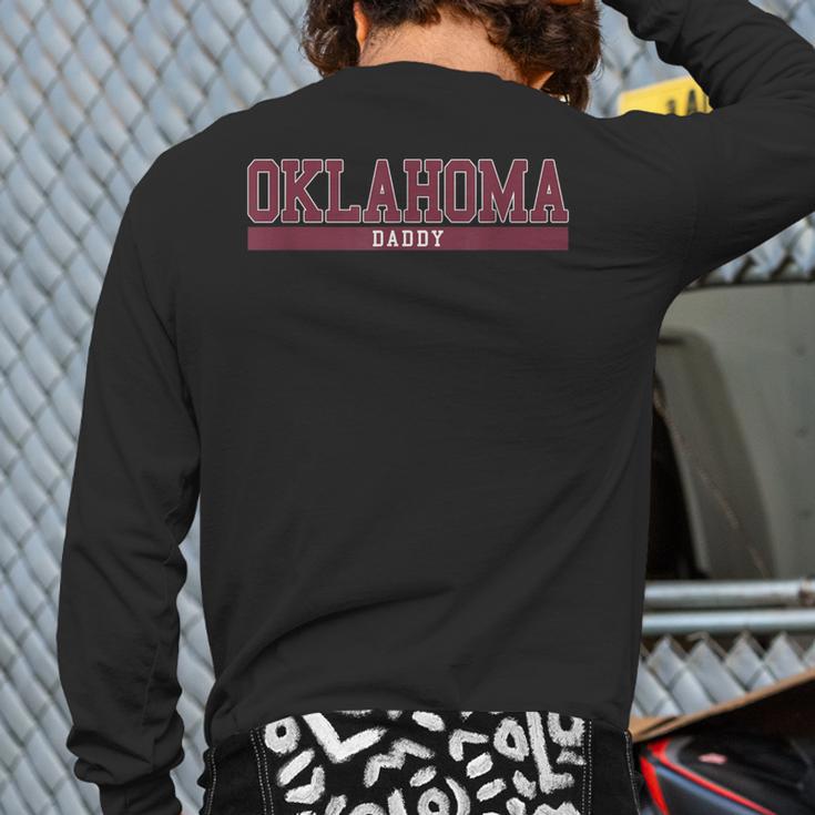 Oklahoma Dad University Sports Long Sleeve T-Shirt Back Print