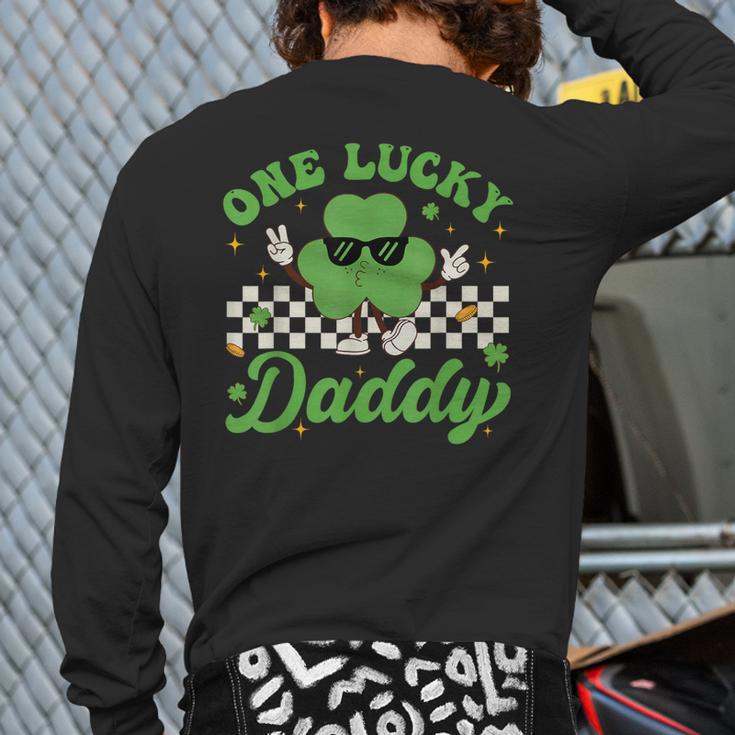 One Lucky Daddy St Patricks Day Dad Father Long Sleeve T-Shirt Back Print