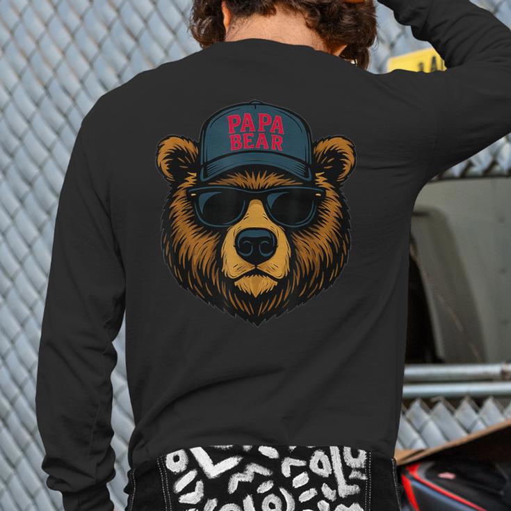 Papa Bear Father's Day Great Dad Joke Long Sleeve T-Shirt Back Print Papa Bear Father's Day Great Dad Joke Long Sleeve T-Shirt Back Print