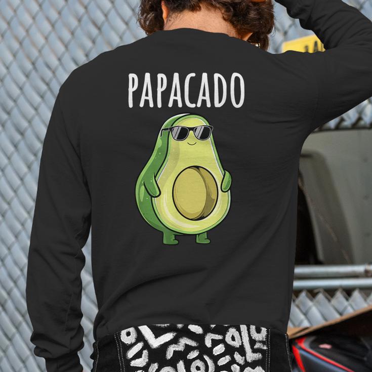 Pregnancy Announcement Shirts Men Dad Papacado Long Sleeve T-Shirt Back Print