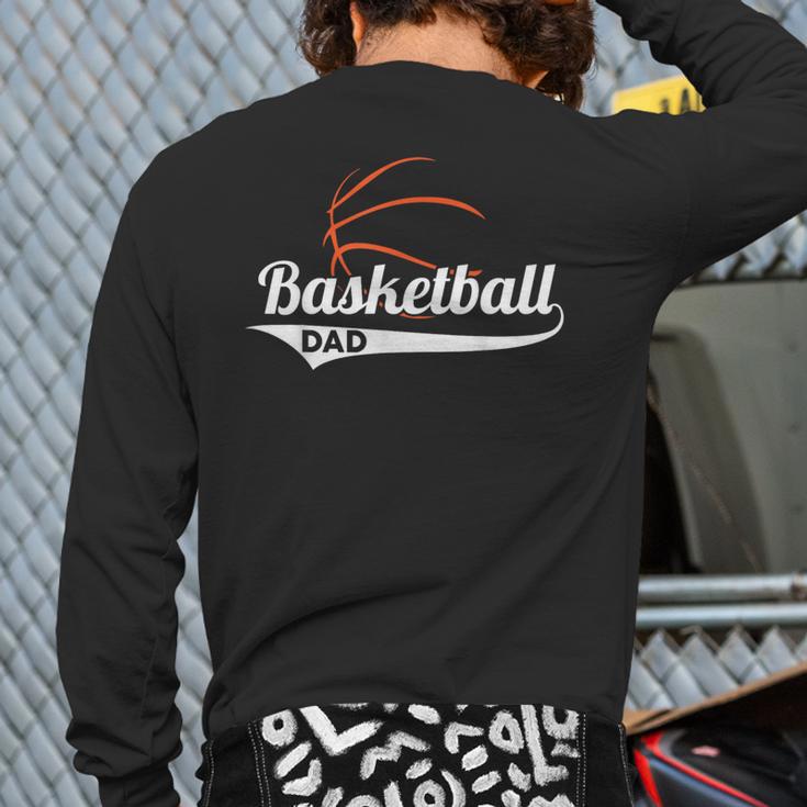 Proud Basketball Dad T-Shirt Long Sleeve T-Shirt Back Print
