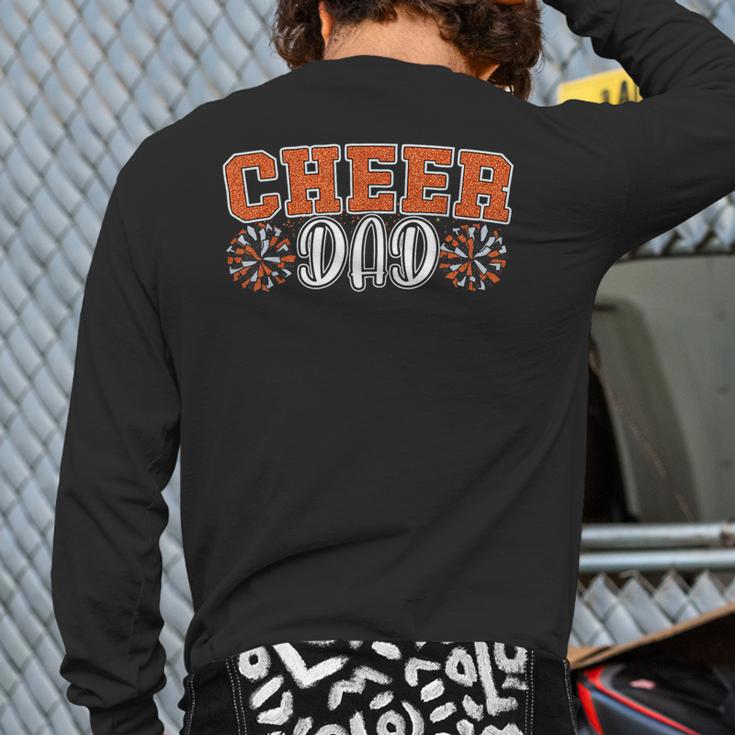 Proud Cheer Dad My Favorite Cheerleader Calls Me Dad Orange Long Sleeve T-Shirt Back Print Proud Cheer Dad My Favorite Cheerleader Calls Me Dad Orange Long Sleeve T-Shirt Back Print