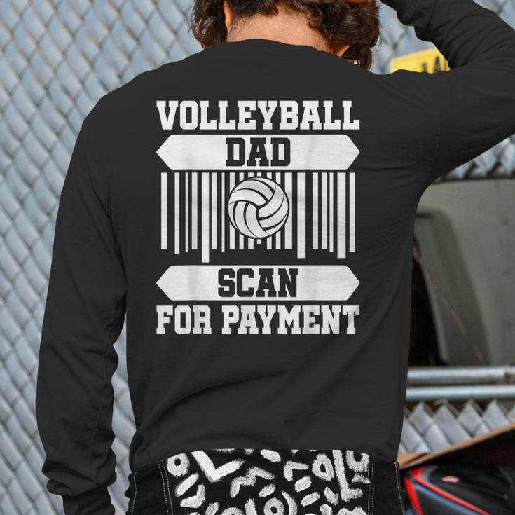 Proud Volleyball Dad Father's Day Long Sleeve T-Shirt Back Print