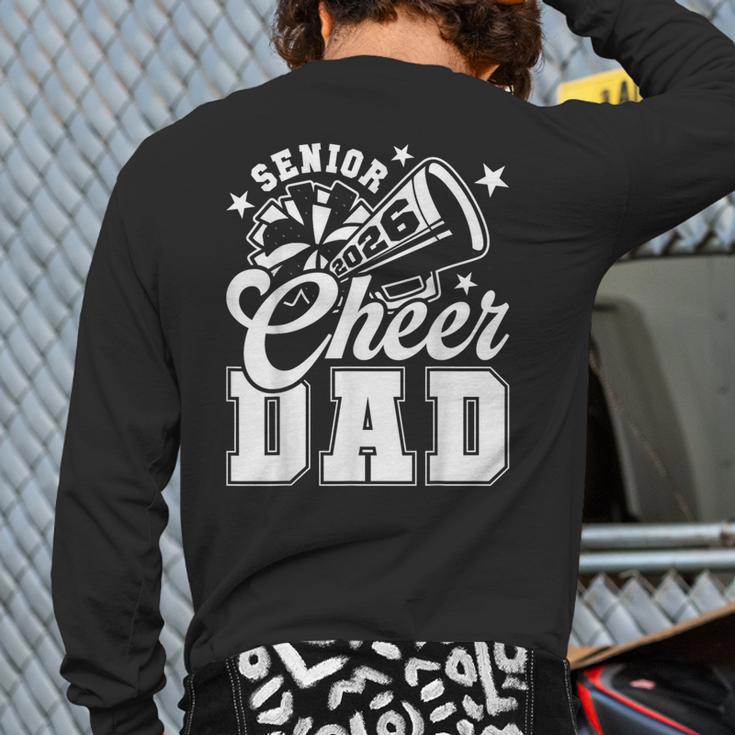 Senior Cheer Dad 2026 Proud Cheerleader Dad Class Of 2026 Long Sleeve T-Shirt Back Print