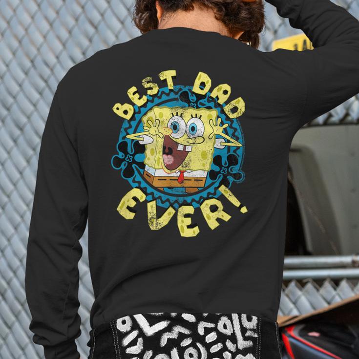 Spongebob Squarepants Father's Day Best Dad Ever Long Sleeve T-Shirt Back Print