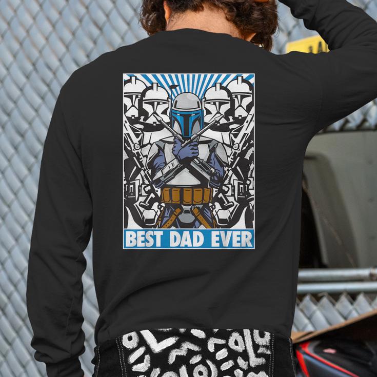 Star Wars Father's Day Jango Fett Best Dad Ever Long Sleeve T-Shirt Back Print