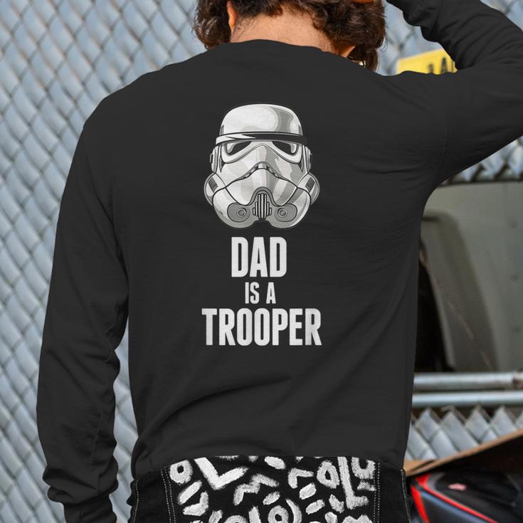 Star Wars Father's Day Stormtrooper Dad Is A Trooper Vintage Long Sleeve T-Shirt Back Print Star Wars Father's Day Stormtrooper Dad Is A Trooper Vintage Long Sleeve T-Shirt Back Print