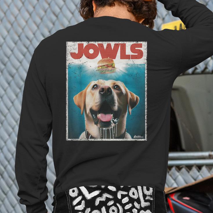 Yellow Lab Jowls Top Labrador Retriever Dog Mom Dad Long Sleeve T-Shirt Back Print