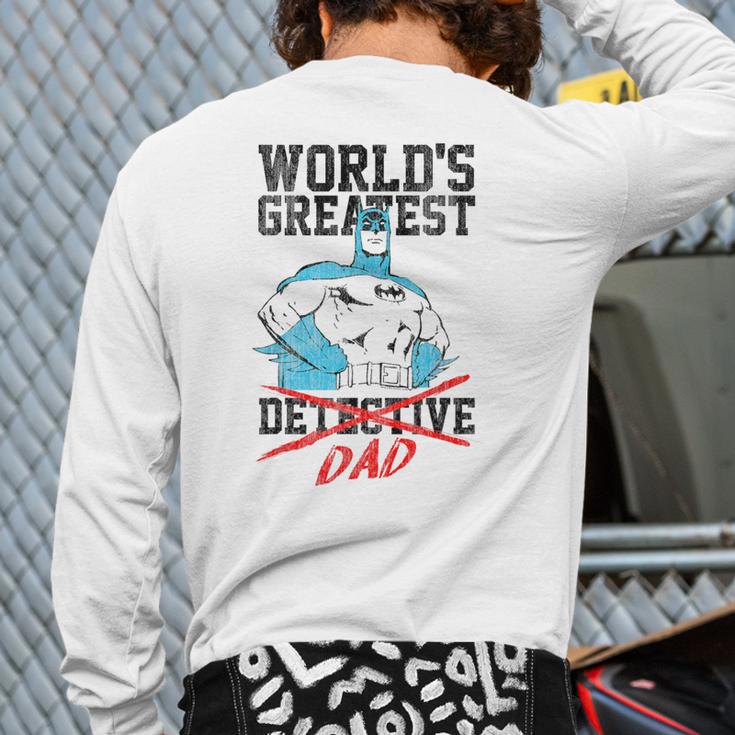 Batman Greatest Dad Long Sleeve T-Shirt Back Print