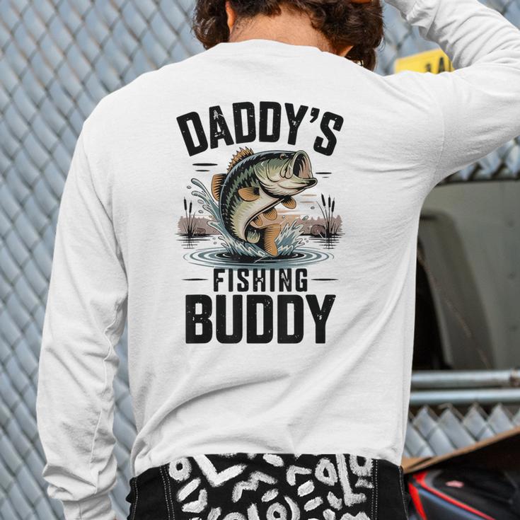 Boy Daddy Fishing Buddy Matching Fishing Bass Fishing Long Sleeve T-Shirt Back Print