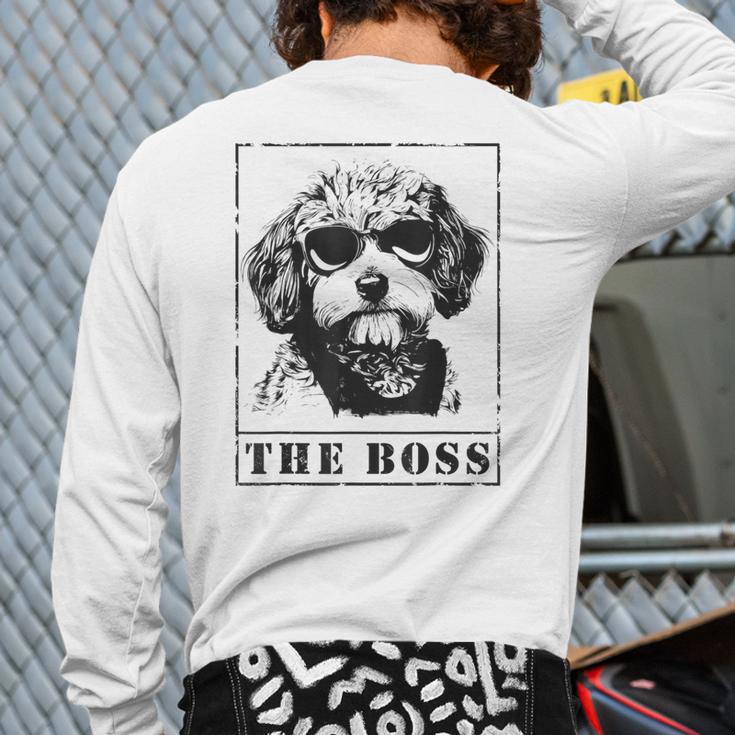 The Cavapoo Boss Mom Dad Dog Lover Long Sleeve T-Shirt Back Print