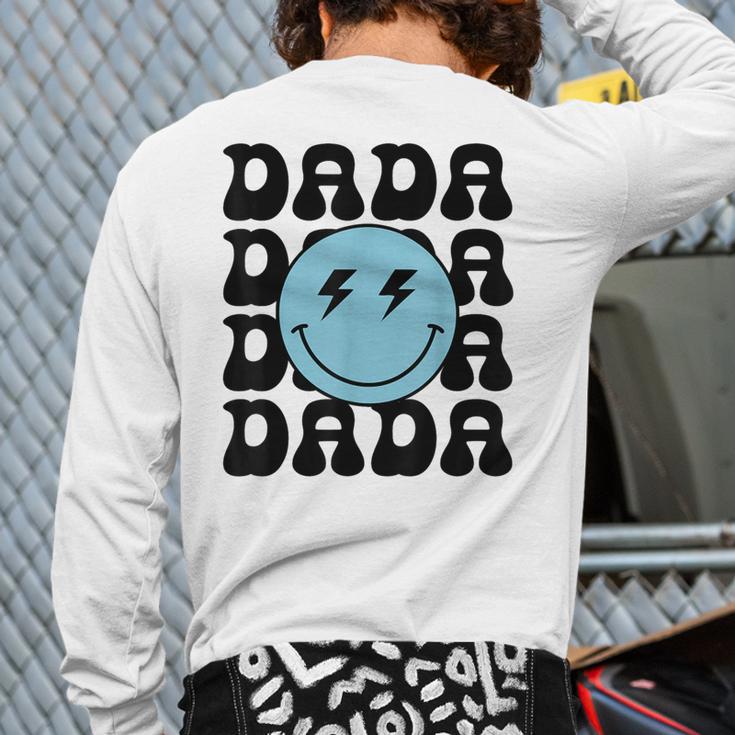 Dada One Happy Dude 1st Birthday Family Matching Long Sleeve T-Shirt Back Print Dada One Happy Dude 1st Birthday Family Matching Long Sleeve T-Shirt Back Print