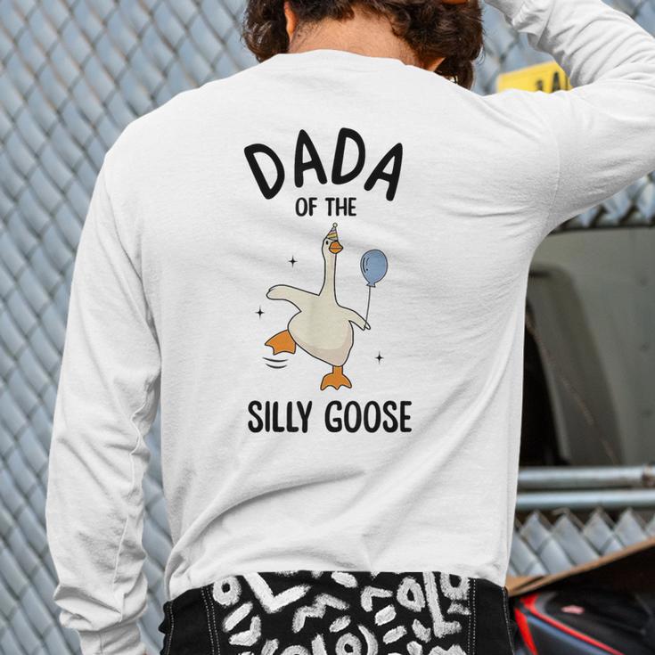 Dada Of The Silly Goose First Birthday Family Matching Long Sleeve T-Shirt Back Print