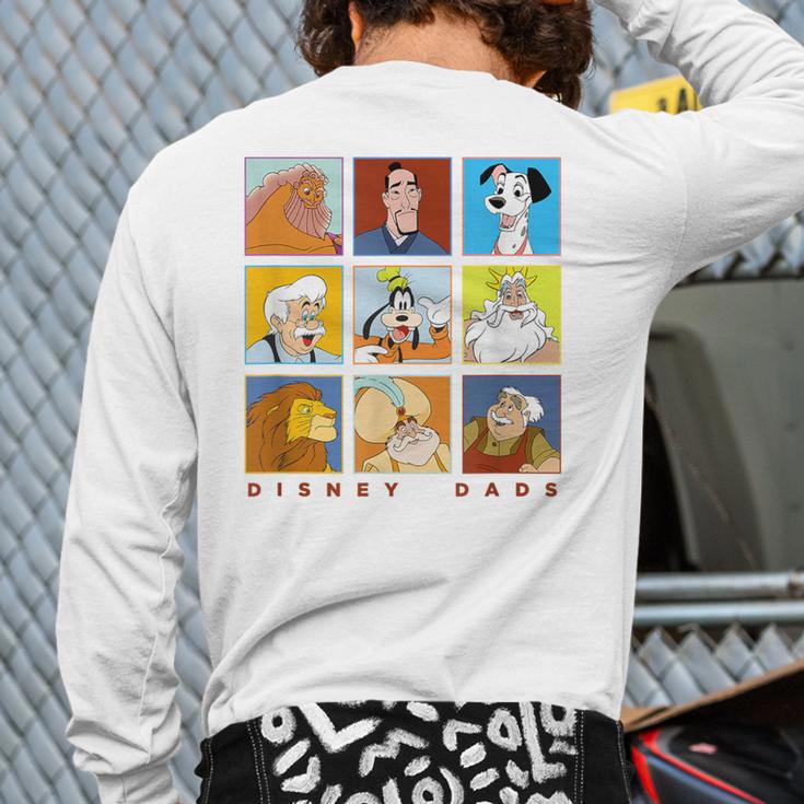 Disney Classic Father's Day Disney Dads Colorful Panels Long Sleeve T-Shirt Back Print