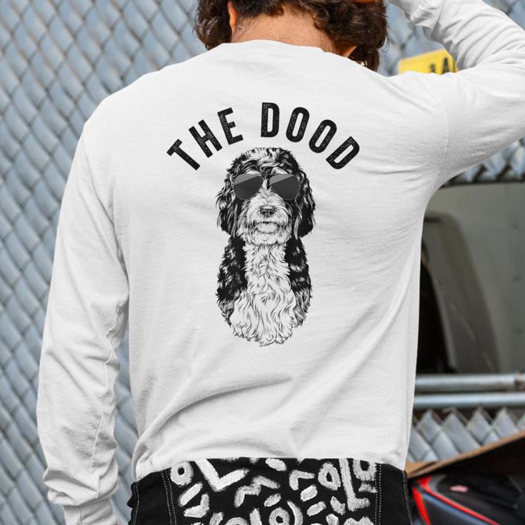 The Dood Bernedoodle Mom Doodle Dog Dad Long Sleeve T-Shirt Back Print
