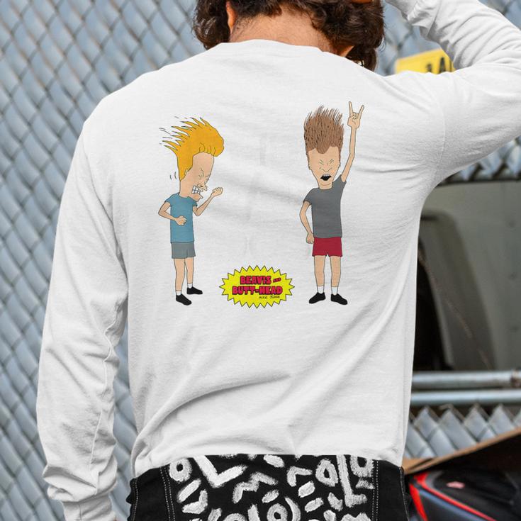MTV Beavis And Butthead This Dad Rocks Long Sleeve T-Shirt Back Print