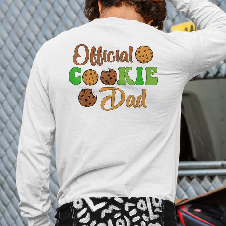 Official Cookie Dad Scout For Girls Cookie Dealer Long Sleeve T-Shirt Back Print