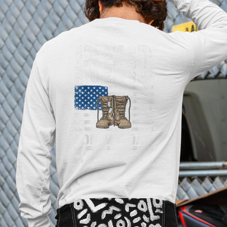 RED Friday For My Dad Military Veteran Deployed Long Sleeve T-Shirt Back Print RED Friday For My Dad Military Veteran Deployed Long Sleeve T-Shirt Back Print