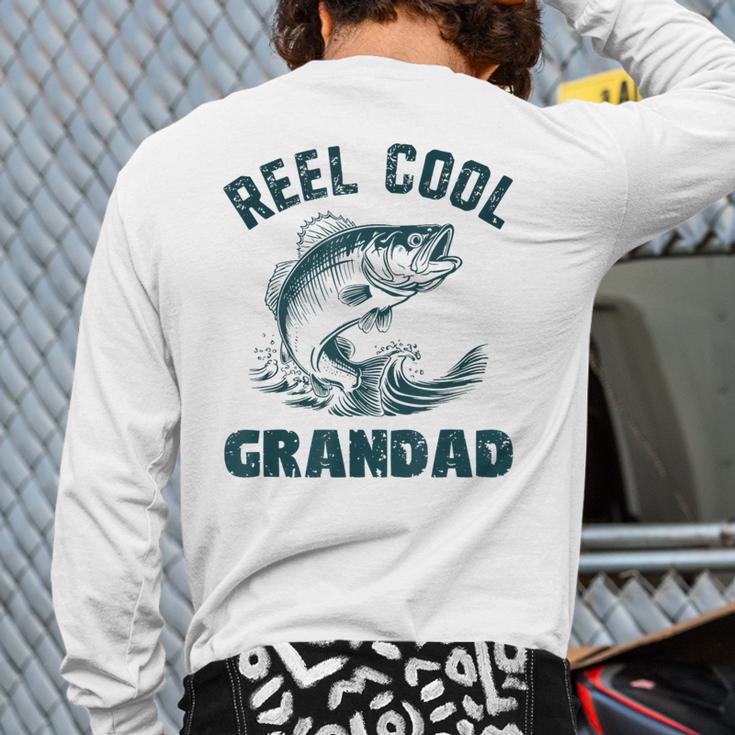 Reel Cool Grandad Fishing Grandpa Vintage Style Long Sleeve T-Shirt Back Print Reel Cool Grandad Fishing Grandpa Vintage Style Long Sleeve T-Shirt Back Print