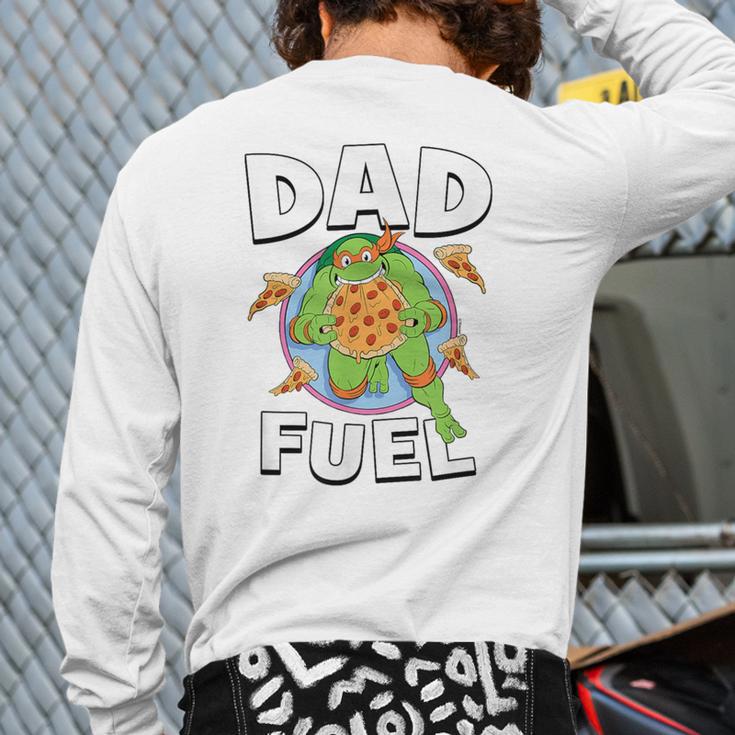 TMNT Michelangelo Dad Fuel Long Sleeve T-Shirt Back Print
