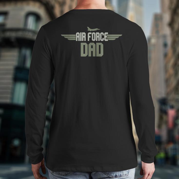 Air Force Dad United States US Air Force Father's Day 2023 Long Sleeve T-Shirt Back Print
