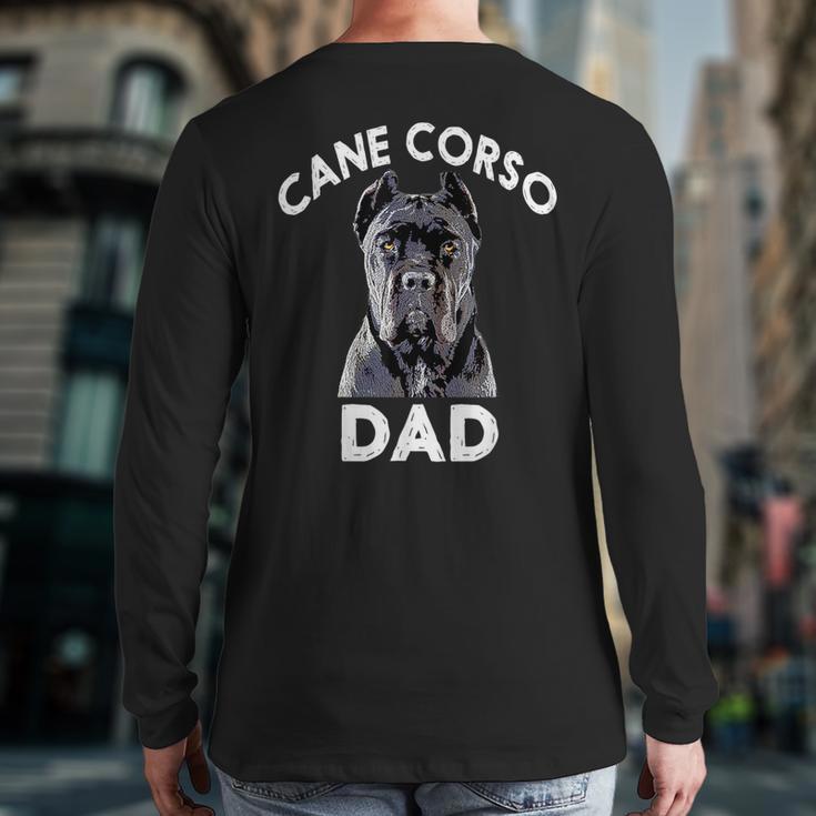 Cane Corso Dad Italian Mastiff T-Shirt Long Sleeve T-Shirt Back Print