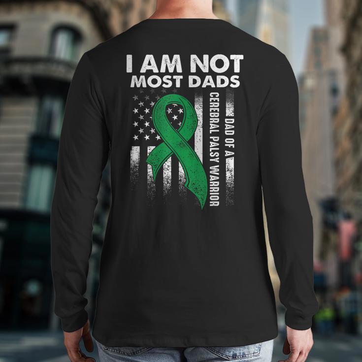 Cerebral Palsy CP Awareness Most Dads Warrior Survivor DA1 Long Sleeve T-Shirt Back Print