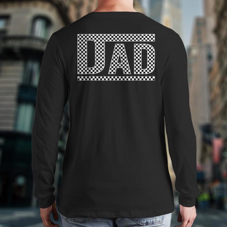 Checkered Dad Dad Father's Day Long Sleeve T-Shirt Back Print Checkered Dad Dad Father's Day Long Sleeve T-Shirt Back Print