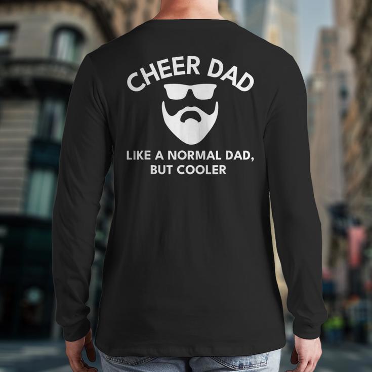 Cheer Dad Cheerleading Bearded Definition Long Sleeve T-Shirt Back Print