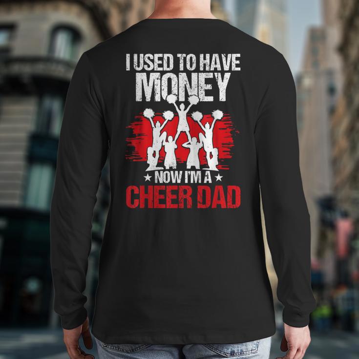 Cheer Dad Cheerleading Fathers Day Long Sleeve T-Shirt Back Print