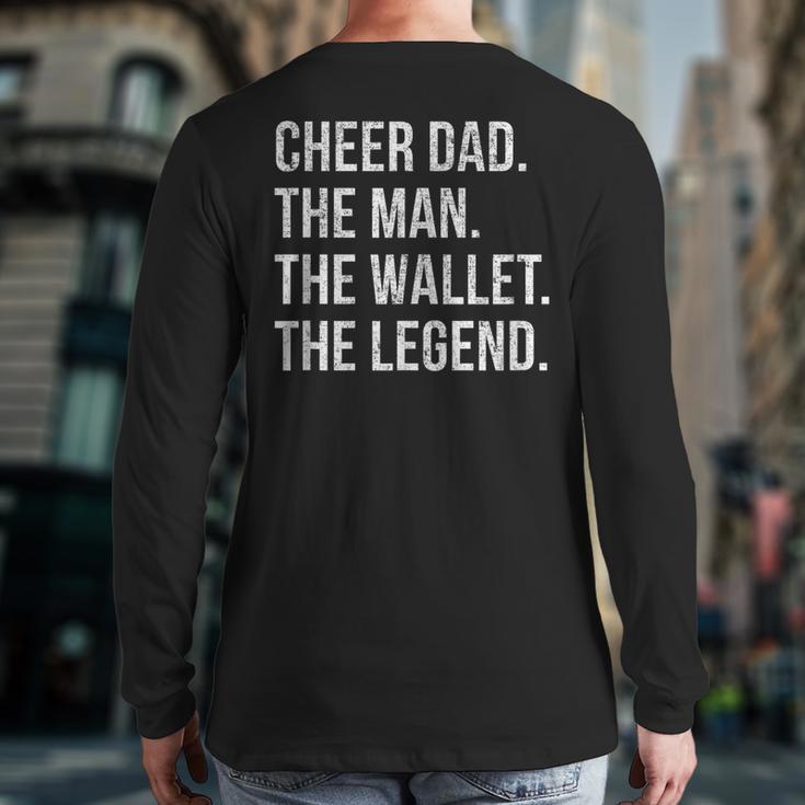 Cheer Dad Cheerleading Long Sleeve T-Shirt Back Print