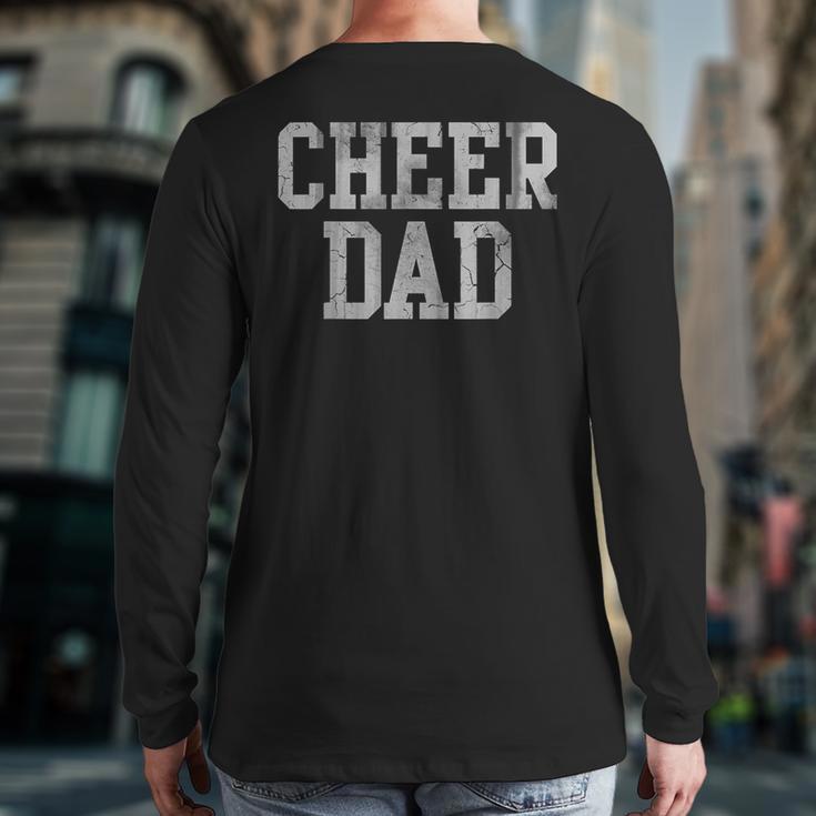 Cheer Dad Cheer Leading Cheer Leading Men Dad Father Long Sleeve T-Shirt Back Print